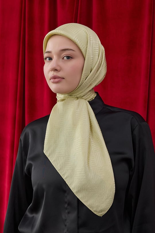 İpeksi Jakar Eşarp Lime (Desen 2) 